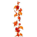 Лиана искусственная «Green garden» 170см клен с тыквочками, цвет оранжевый