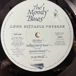 Винтажная виниловая пластинка LP The Moody Blues Long Distance Voyager (Japan 1981) (No Obi)