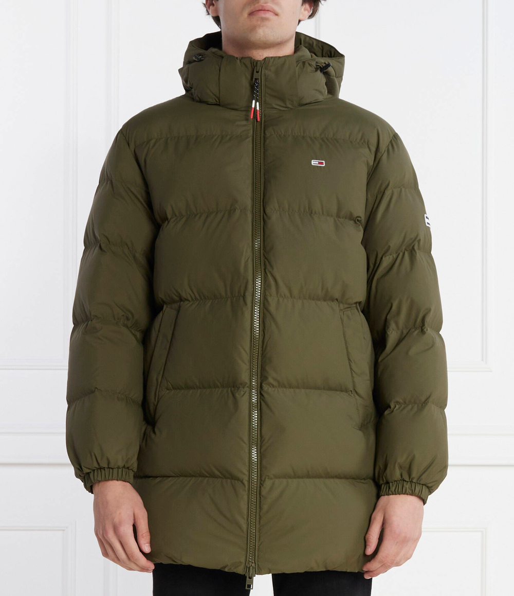 пуховая куртка essential Tommy Jeans - оливковый(DM0DM15117)