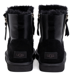 UGG Mens Classic Mini Double Zip Metallic Black