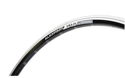 Обод 26" ALEXRIMS алюминиевый, двойной, 32H, фрезерованный, пистонированный, индикатор износа, 559х19/25х19мм, A/V, анодированный, черный