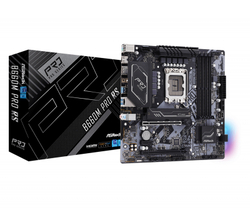 Материнская плата ASRock B660M Pro RS Socket 1700, Intel B660, 4xDDR4, PCI-E 4.0, 4xUSB 3.2 Gen1, HDMI, DisplayPort, подсветка, mATX