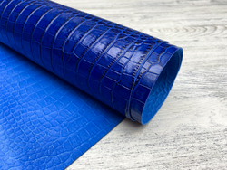 Crocco Bagon Blue (0,8-1,0 мм), цв. Синий, натуральная кожа