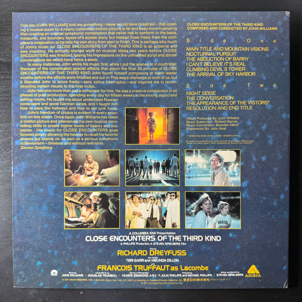Виниловая пластинка John Williams – Close Encounters Of The Third Kind LP