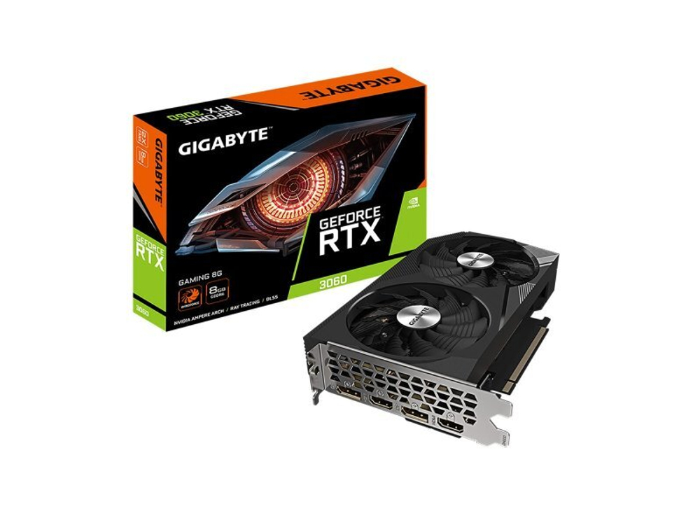 Видеокарта Gigabyte Nvidia GeForce RTX 3060 GAMING [GV-N3060GAMING-8GD 2.0]