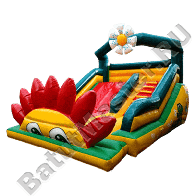 Уличный надувной батут "Цветочек"