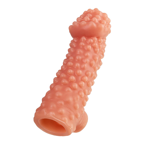 Насадка на фаллос 15,6см с бугорками Kokos Cock Sleeve 004 Size M
