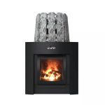 Дровяная банная печь Grill'D Cometa Vega 350 Window Max Stone (Серпентинит)