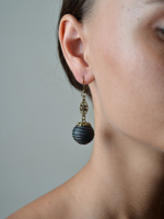 Серьги ПАЗЫРЫК ажур, лиственница