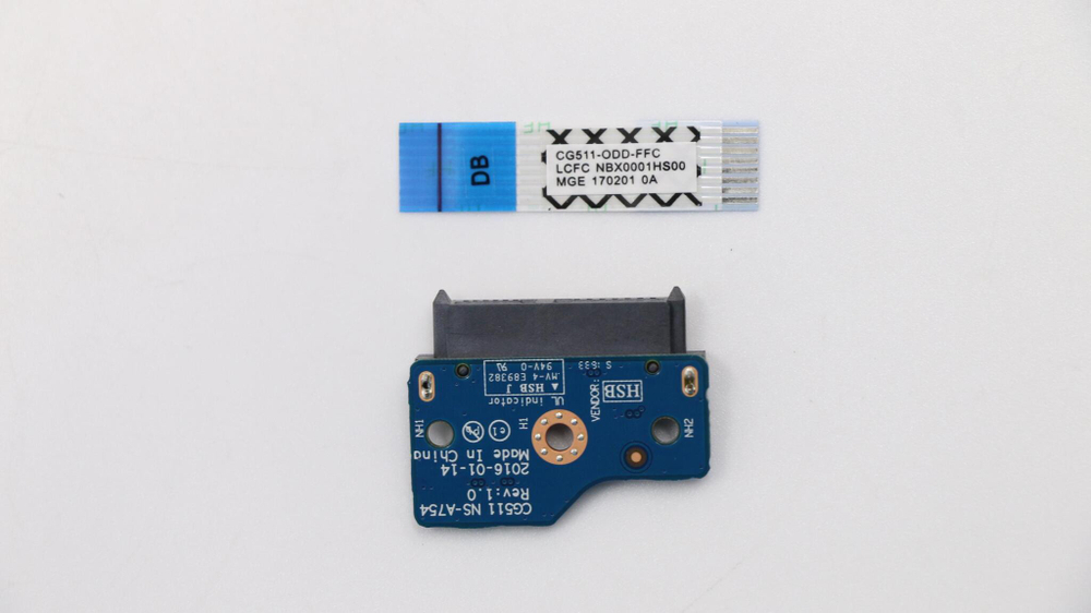 Плата подключения привода DVD для ноутбука Lenovo ideapad 310-15ISK/510-15ISK, с кабелем (5C50L35865), оригинал