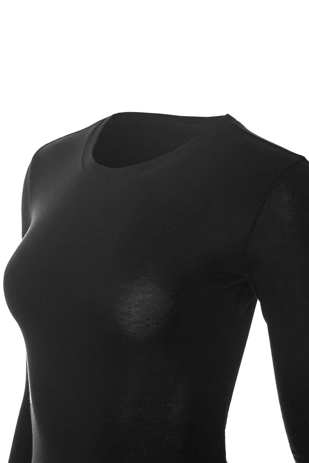 «Second skin» Базовый лонгслив из трикотажа