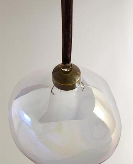 ZARA HOME ЕЛОЧНОЕ УКРАШЕНИЕ «ШАР» АСИММЕТРИЧНОЙ ФОРМЫ, ПРОЗРАЧНЫЙ