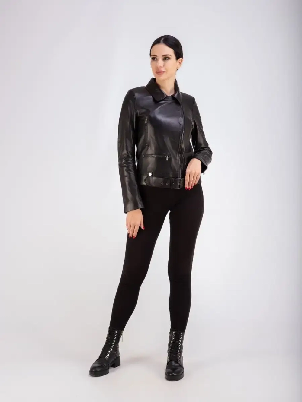 Косуха женская кожаная натуральная куртка Турция