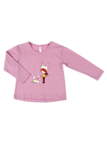 Лонгслив д/девочки M1139KL-3/6 р.110 сиреневый (Такро)