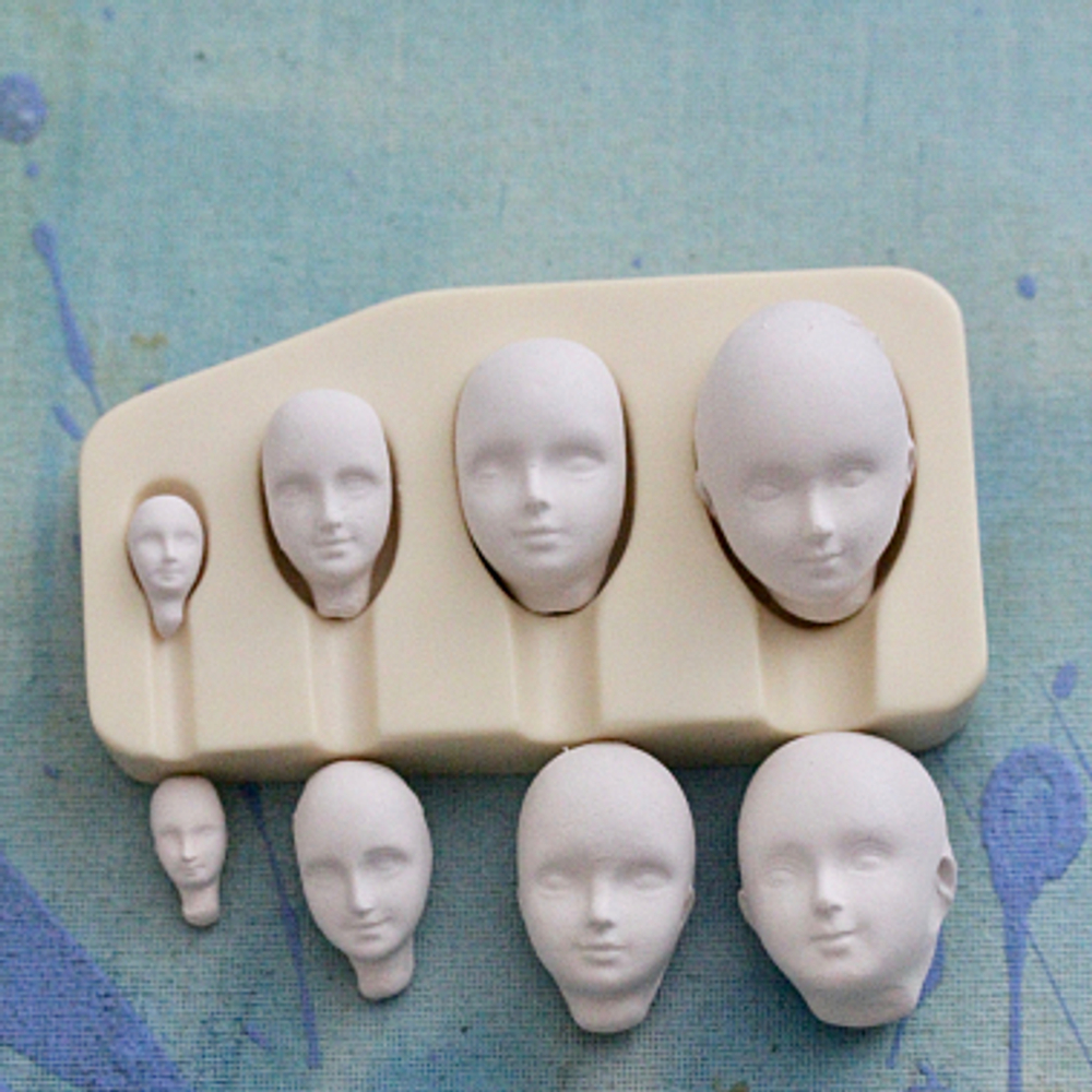 Молд для лепки лица (4 оттиска)