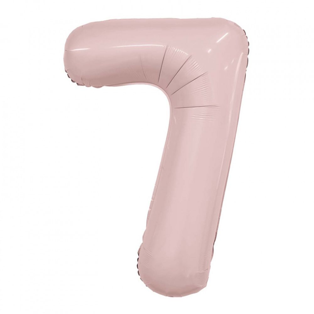 Agura Шар 40'' / 102 см "Цифра 7" Slim Пыльная роза (БГ-60) 