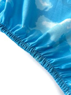 Постельное белье перкаль Сказка "Сlouds" 2-спальное Наволочка 50х70 см 2 шт Простынь на резинке 160x200 см Пододеяльник 175x215 см