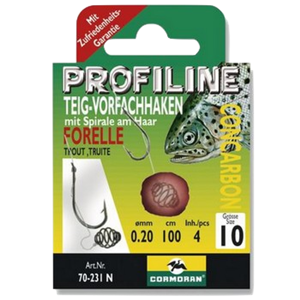 Крючок Cormoran с поводком Profiline 70-231N020-10