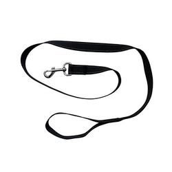 Pet Fashion Поводок  карабин, светоотраж. 2,5 см, черный