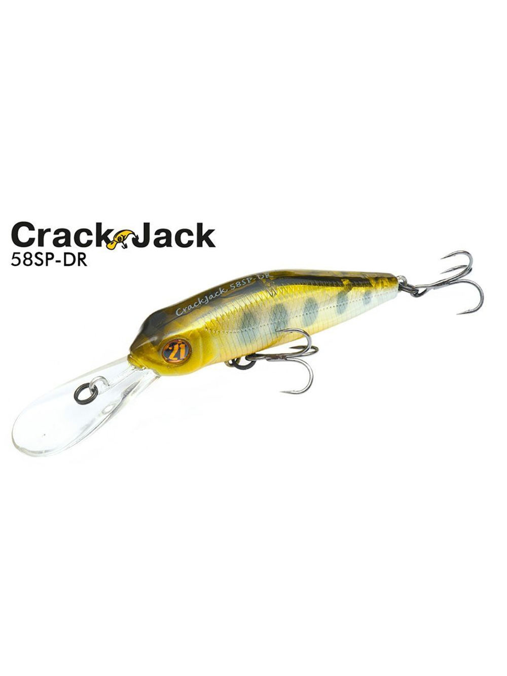 Воблер для рыбалки Pontoon21 Crackjack 58SP-DR, 58мм., 5.7гр., заглубление 2.3-2.5 м,, цвет A62