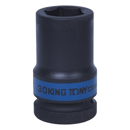 KING TONY (843530M) Головка торцевая ударная глубокая шестигранная 1", 30 мм