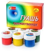 Гуашь художественная СПЕКТР "Радуга", 6 цветов по 40 мл, 91С-201