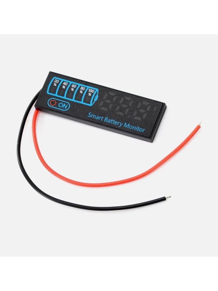 Индикатор светодиодный для литиевых и кислотных аккумуляторов DC 7-55V / Дисплей для литиевых батаре