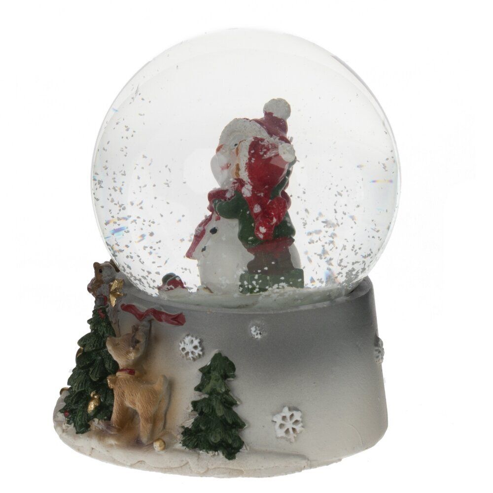 GAEM Фигурка декоративная "Снеговик" в стекл шаре, L7 W7 H8,5 см, 2в.