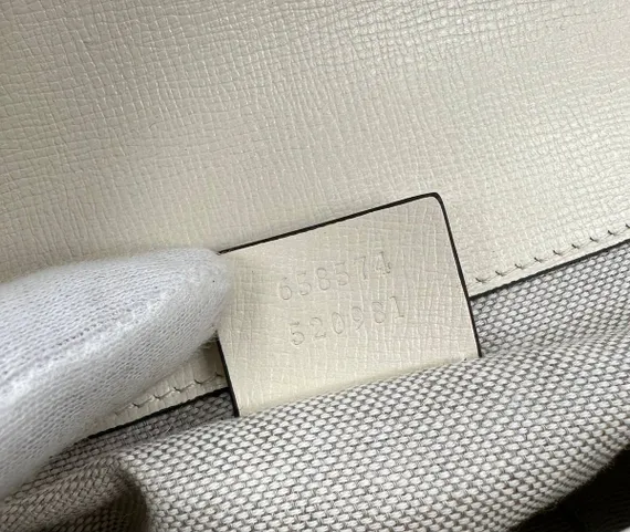 Мини-сумка Gucci Horsebit 1955 белый