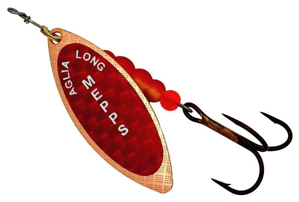 Блесна для рыбалки вращающаяся Mepps AGLIA LONG REDBO