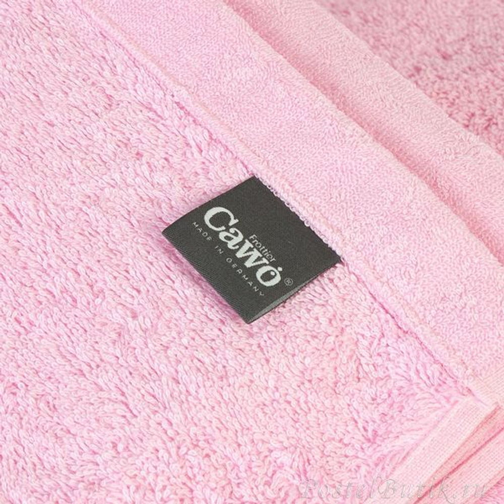 Махровое полотенце Life Style 7007 Uni светло-розовое от Cawo Германия