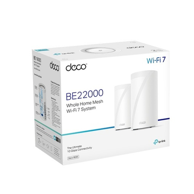 TP-Link Deco BE85 (2-pack) BE19000 Трехдиапазонная домашняя Mesh-система Wi-Fi 7