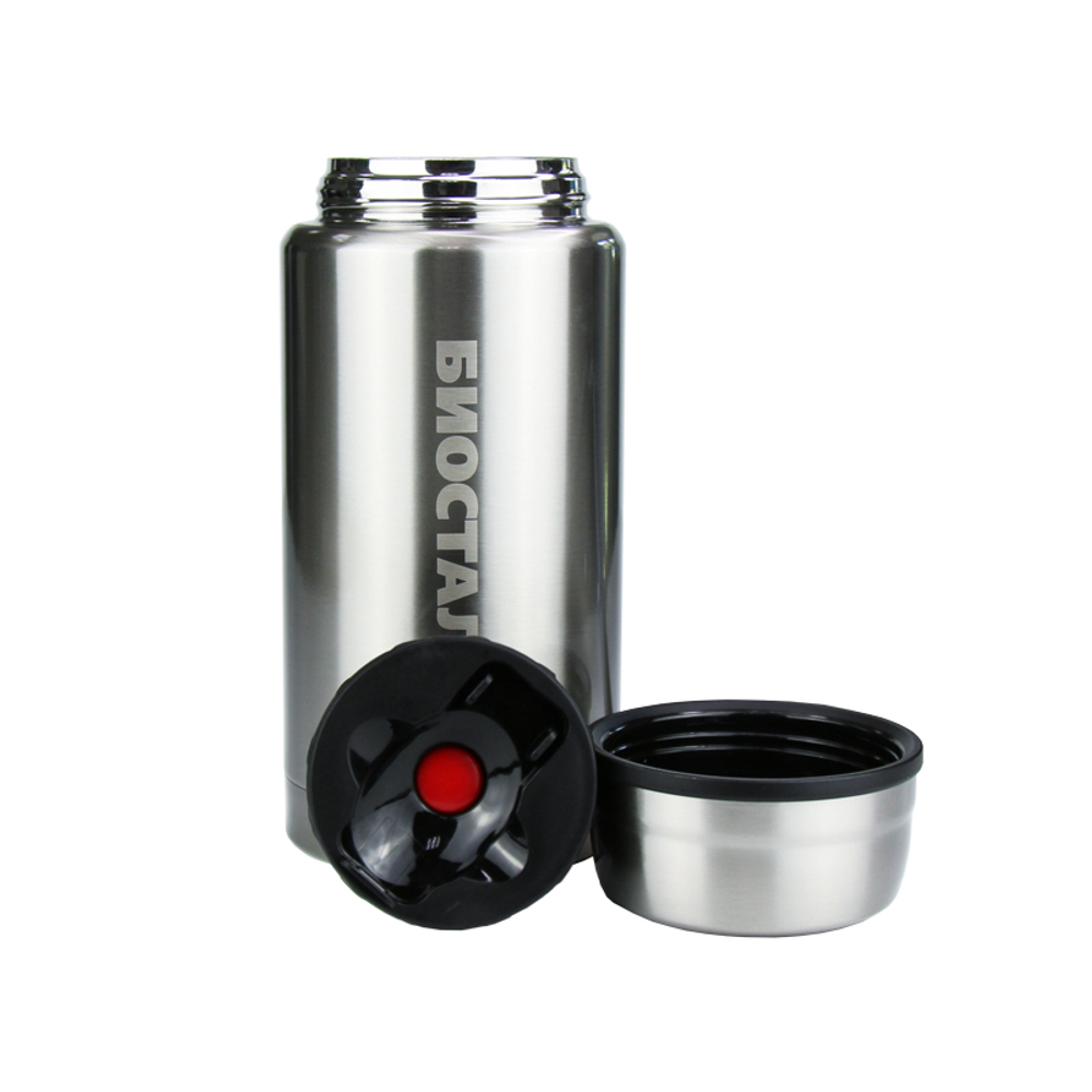 Термос для еды Biostal Охота (0,75 литра), с термочехлом, стальной