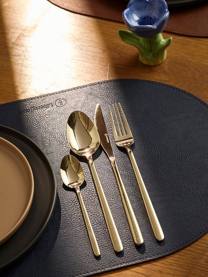 Набор столовых приборов pure, золотистые глянцевые, 16 пред.