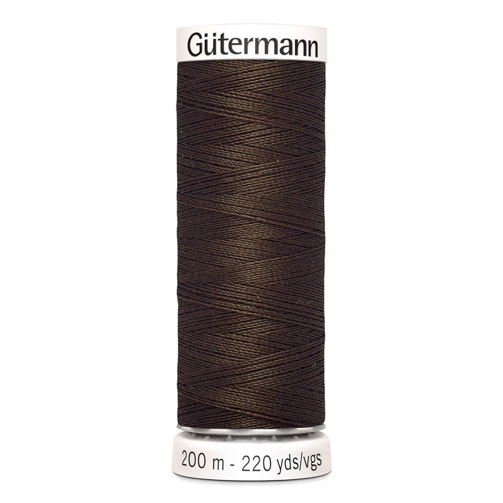 Нитки универсальные Gutermann Sew-all 100 (200 метров), 5 кат. | 817 глубокий коричневый