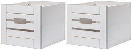 Ящики для хранения Венеция белые, 2 шт.