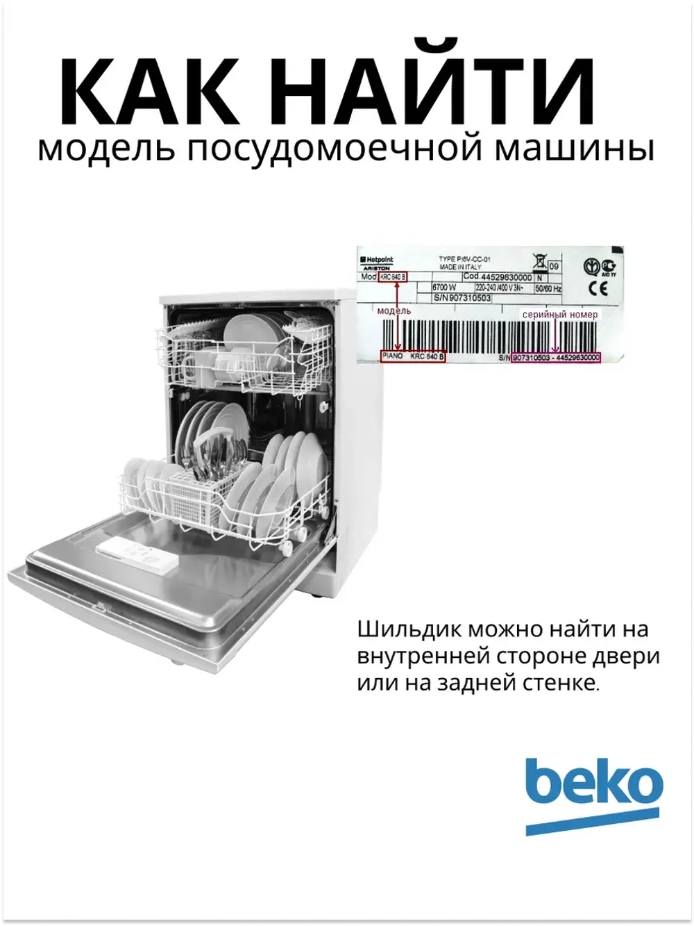 ТЭН проточный для посудомоечной машины 1800W L-145 1888130200 (1888150100) Beko
