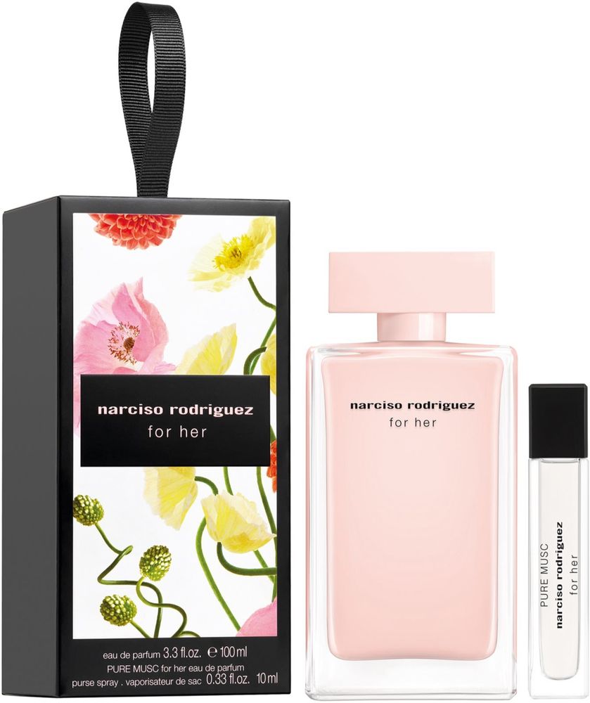 Narciso Rodriguez eau de parfum 100 мл + For Her Pure Musc Eau de parfum for women 10 мл for her