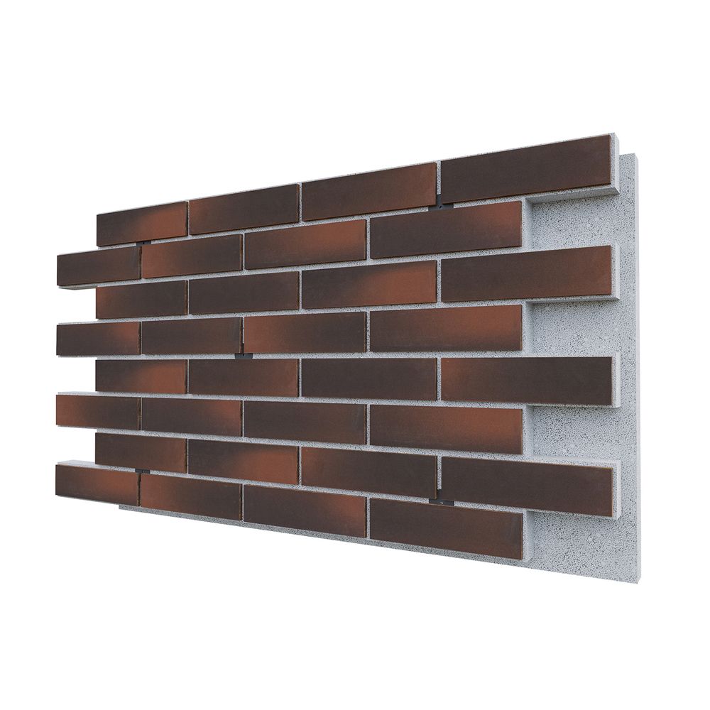 Негорючая термопанель ППС PRO Beryoza Ceramica Arta Терракотовый 0,612 м², 1020x600 мм