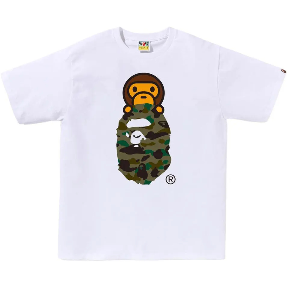 A Bathing Ape 1st Camo Milo On Ape Head Tee