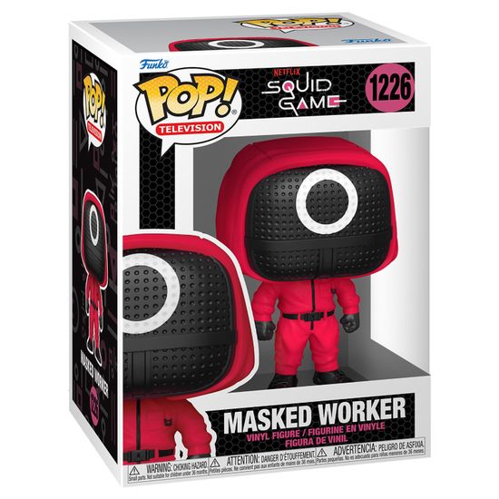 Фигурка Funko POP! TV Squid Game Round Masked Worker (1226) 64799 / Фигурка Фанко ПОП! по мотивам сериала "Игра в кальмара", Рабочий "Круг"