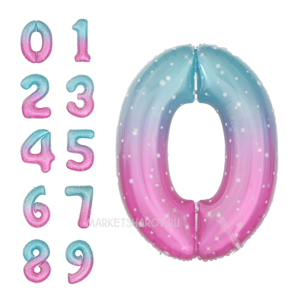 Шар Цифра Нежные искры