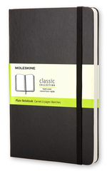 Блокнот Moleskine Classic (QP062) 13х21 см, 240стр. без линовки, твердая обложка, черный