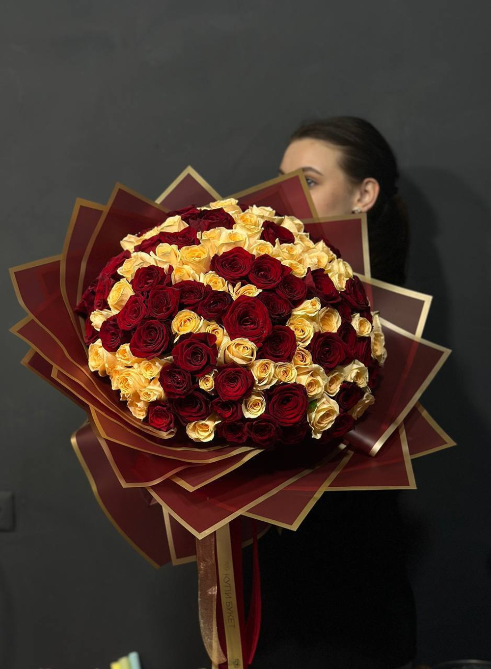 Букет 101 роза микс