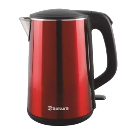 Чайник электр. SA-2156MR 1,8л красный металлик+черный