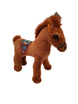 Мягкая игрушка Лошадка в ассорт. 35х35см