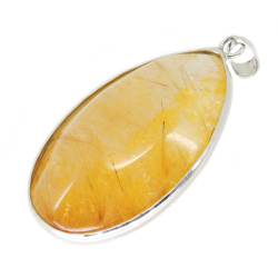 Кулон "Афродита" кварц-волосатик