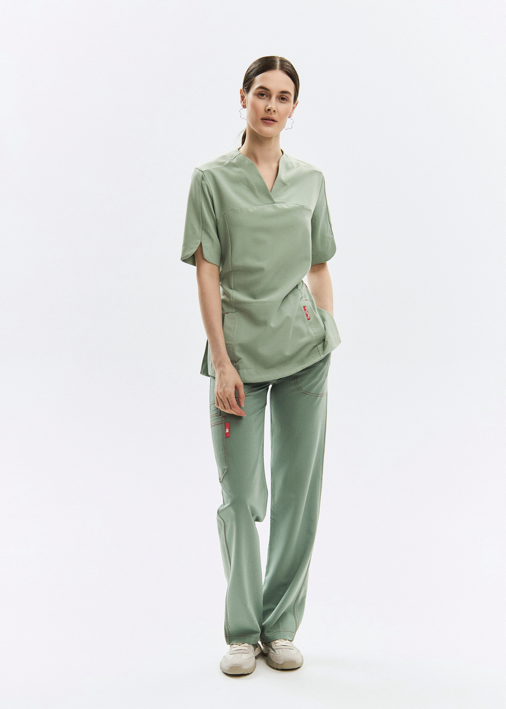 Брюки медицинские женские Лаконико, шалфей