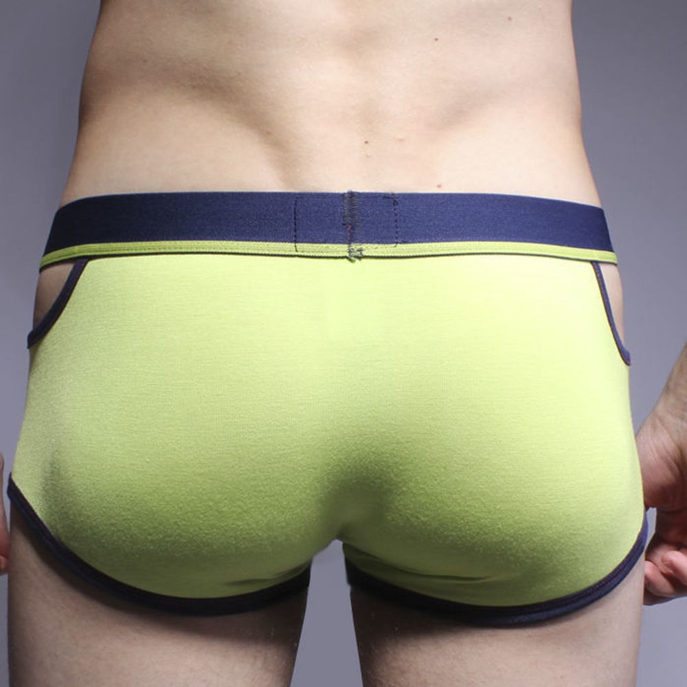 Мужские трусы боксеры салатовые Andrew Christian Glow Almost Naked Quirk Boxer Green  AC83