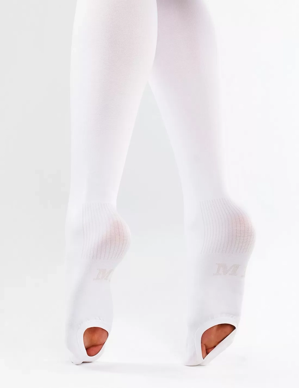 Чулки антиэмболические Интекс с резинкой на силиконовой основе 2 класс компрессии белый размер XL